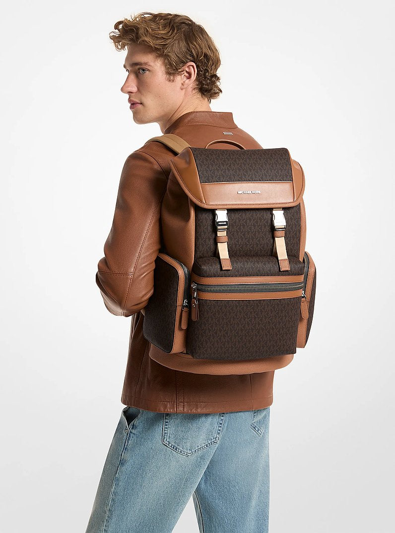 Michael Kors Jet Set Signature Logo Backpack BROWN/LUGGAGE