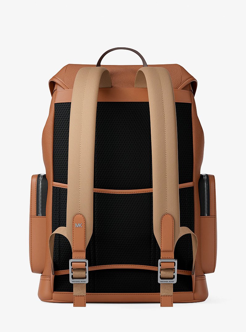 Michael Kors Jet Set Pebbled Leather Backpack LUGGAGE