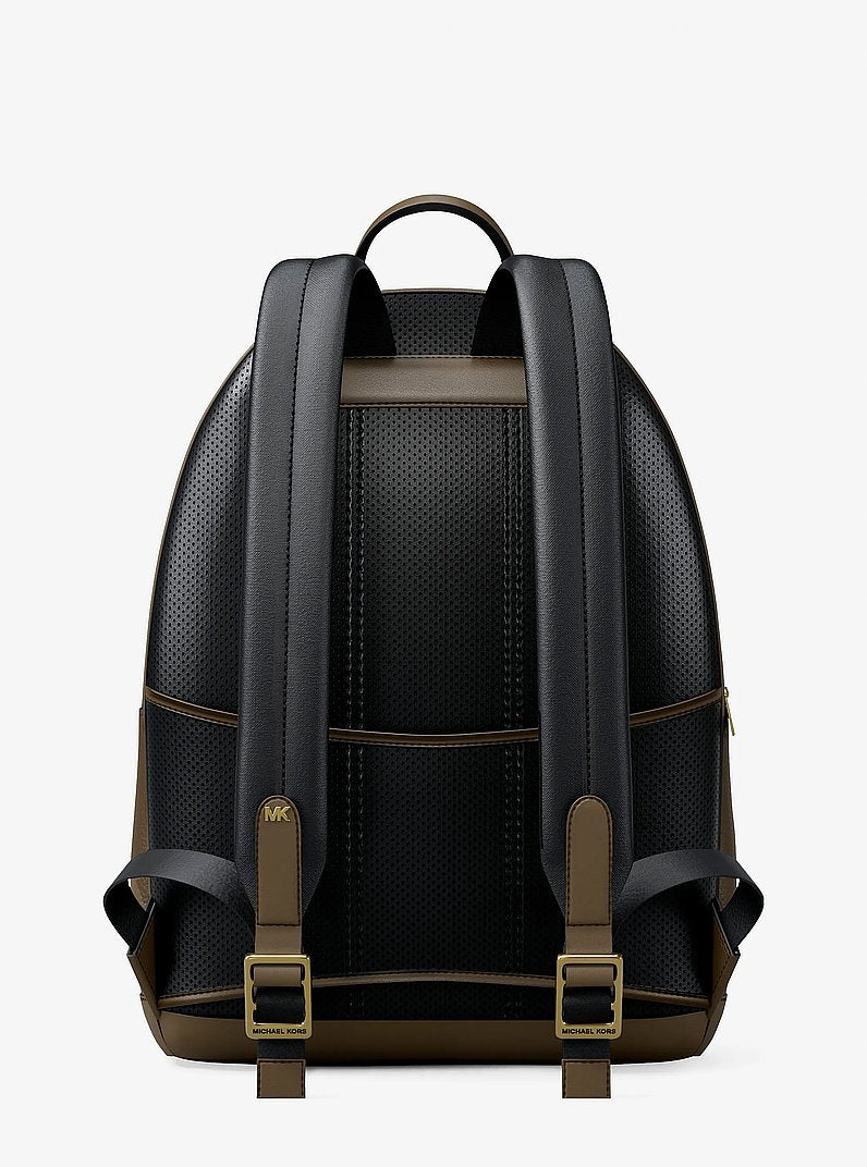 Michael Kors Jet Set Pebbled Leather Backpack LODEN
