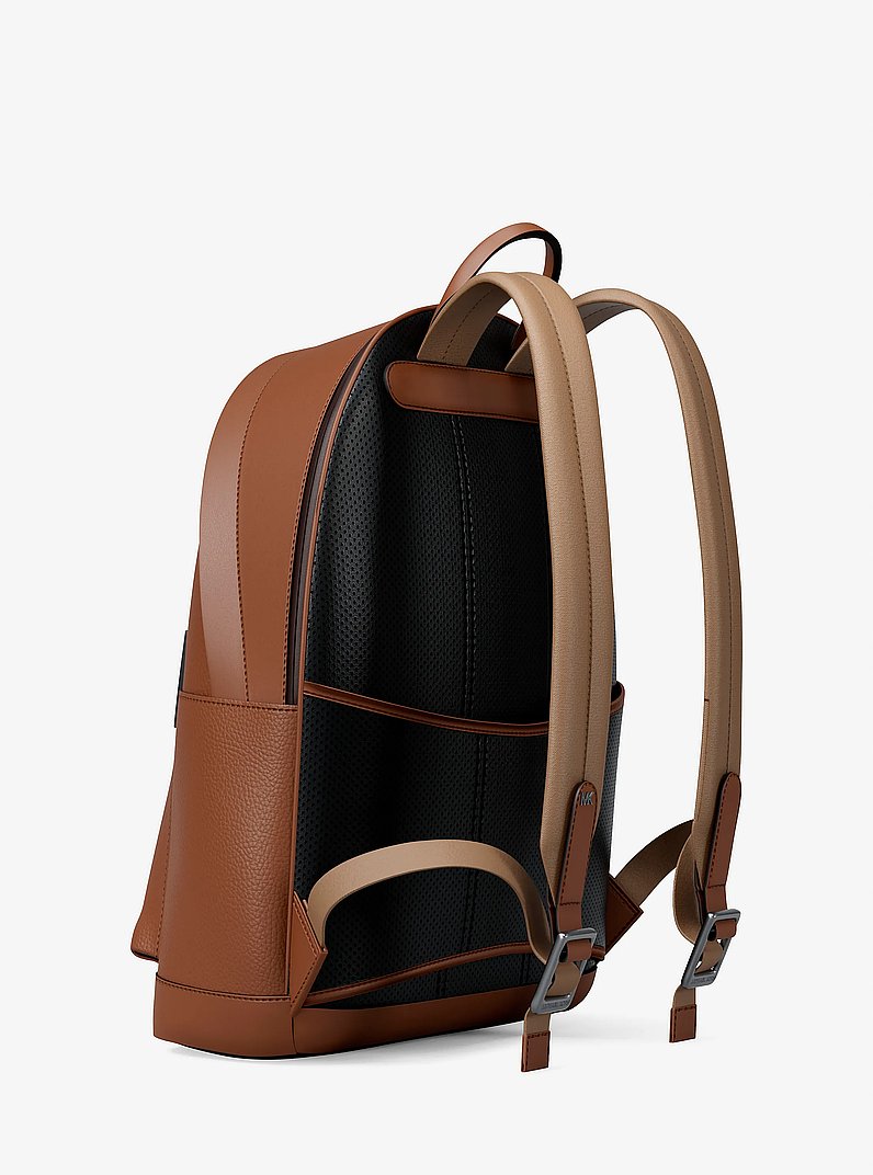 Michael Kors Jet Set Pebbled Leather Backpack LUGGAGE