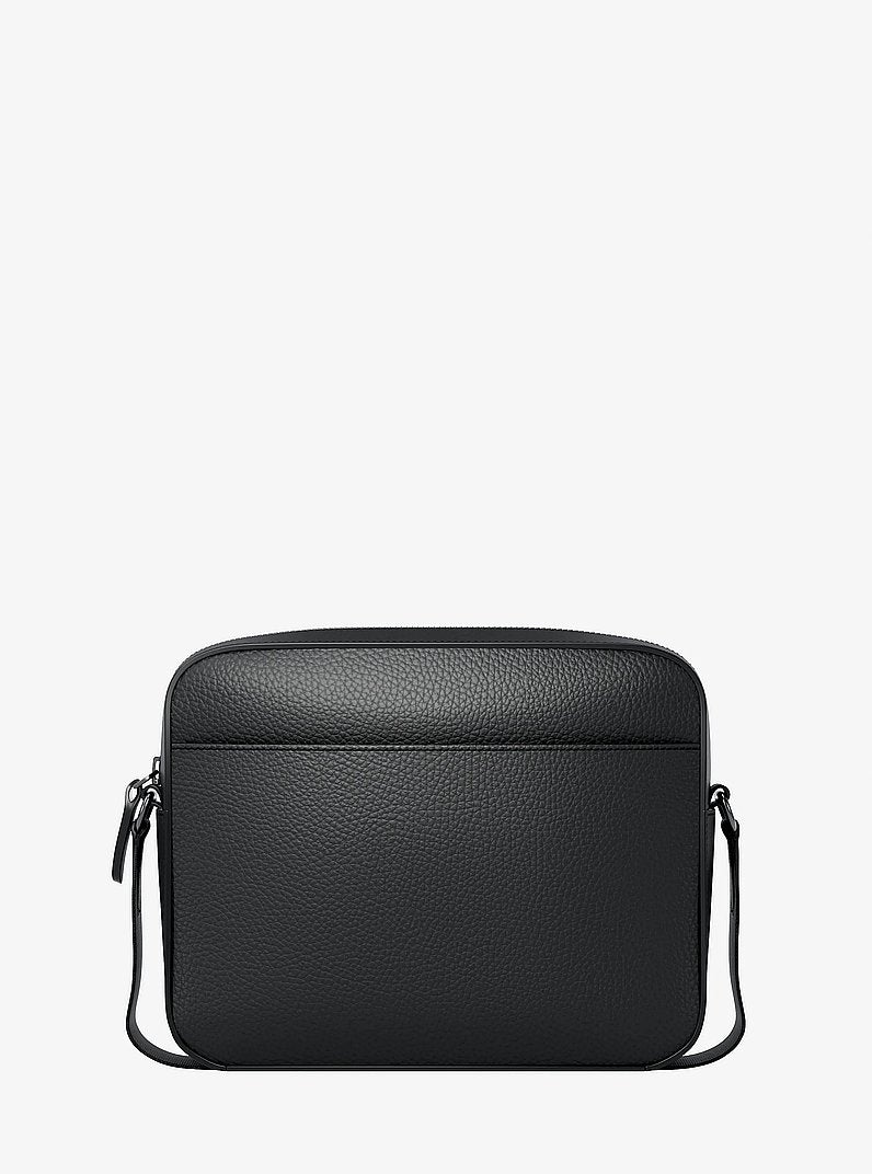 Michael Kors Jet Set Pebbled Leather Crossbody Bag BLACK