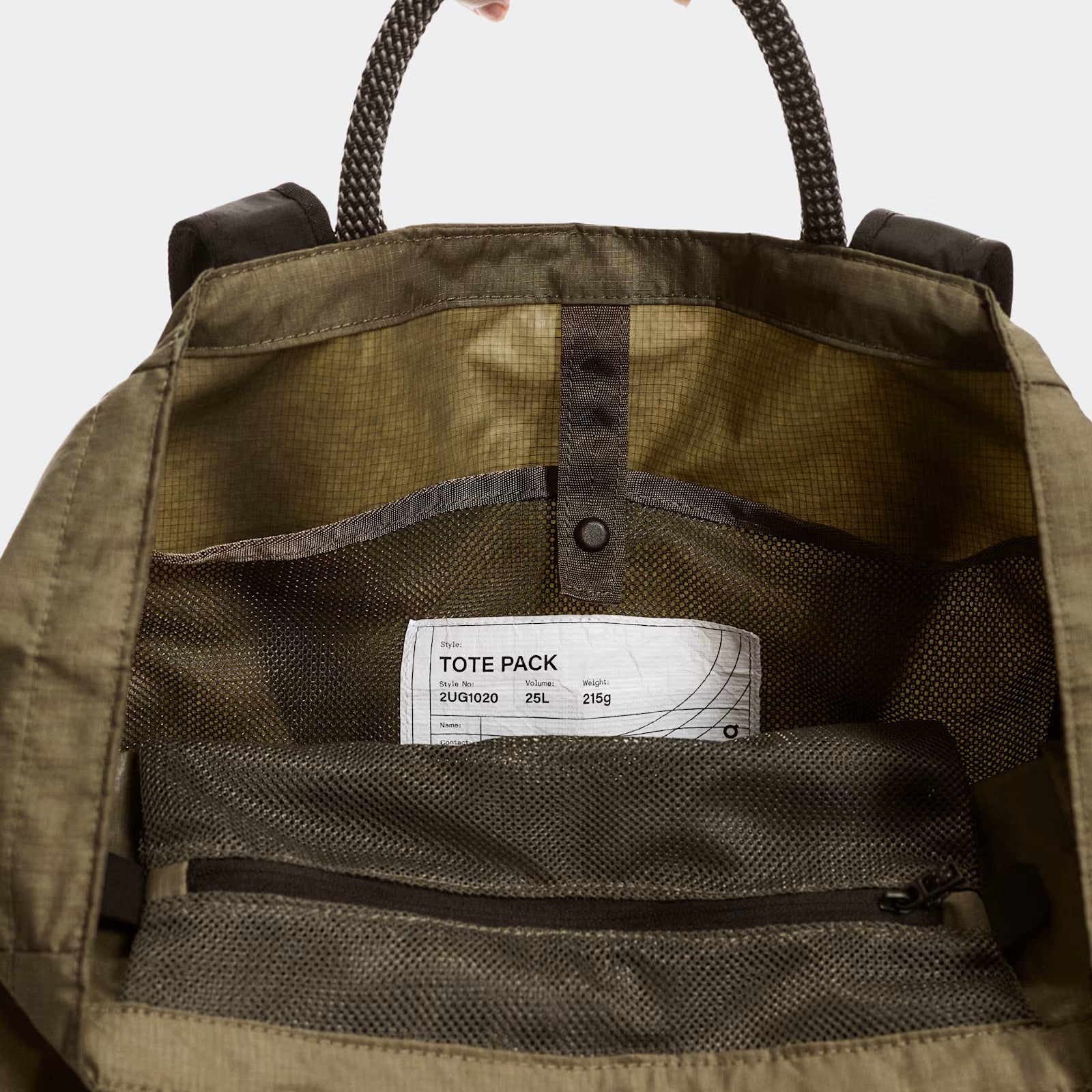 On Tote Pack 25L Olive | Black