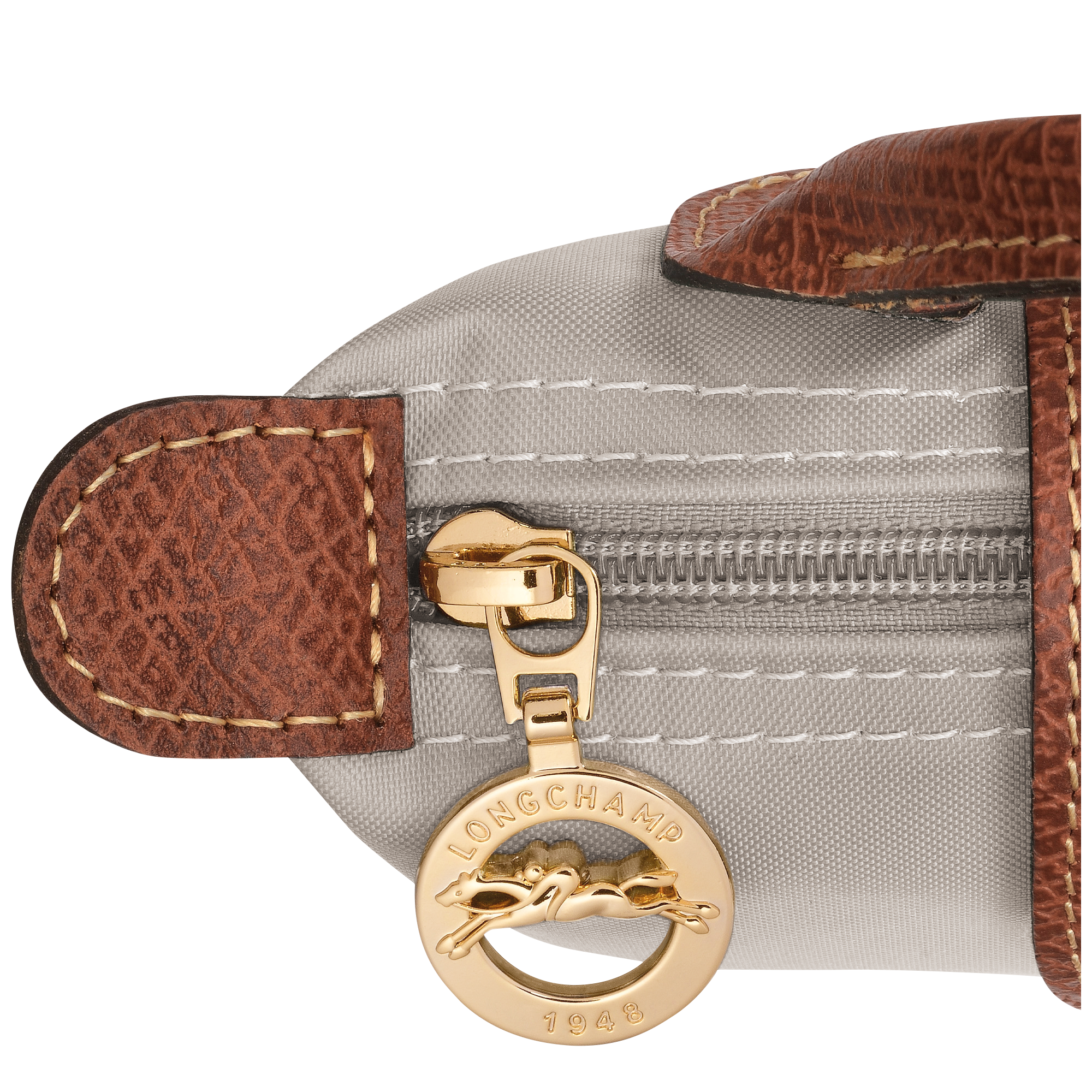Longchamp Le Pliage Original Pouch with handle Pebble