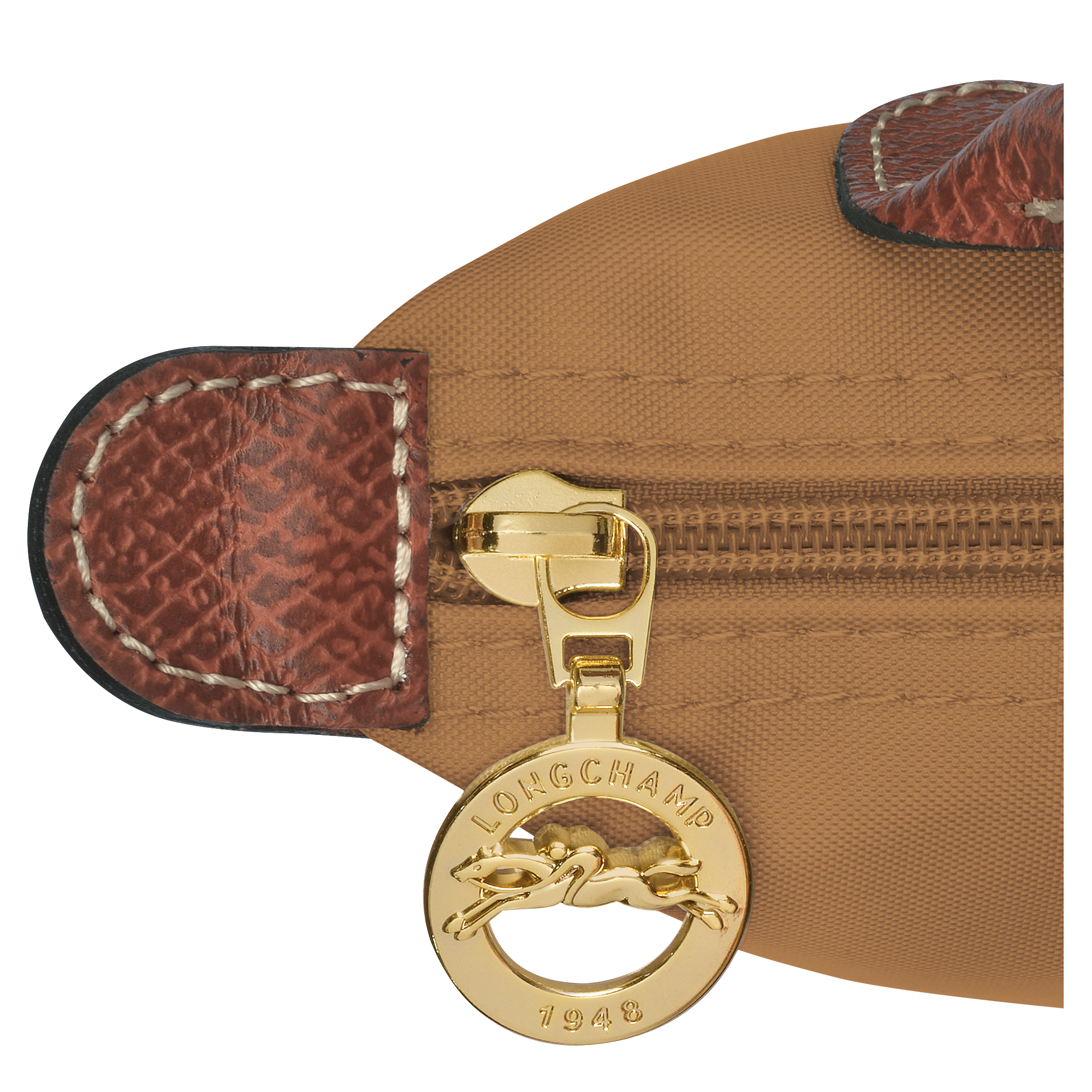 Longchamp Le Pliage Original Pouch with handle Fawn