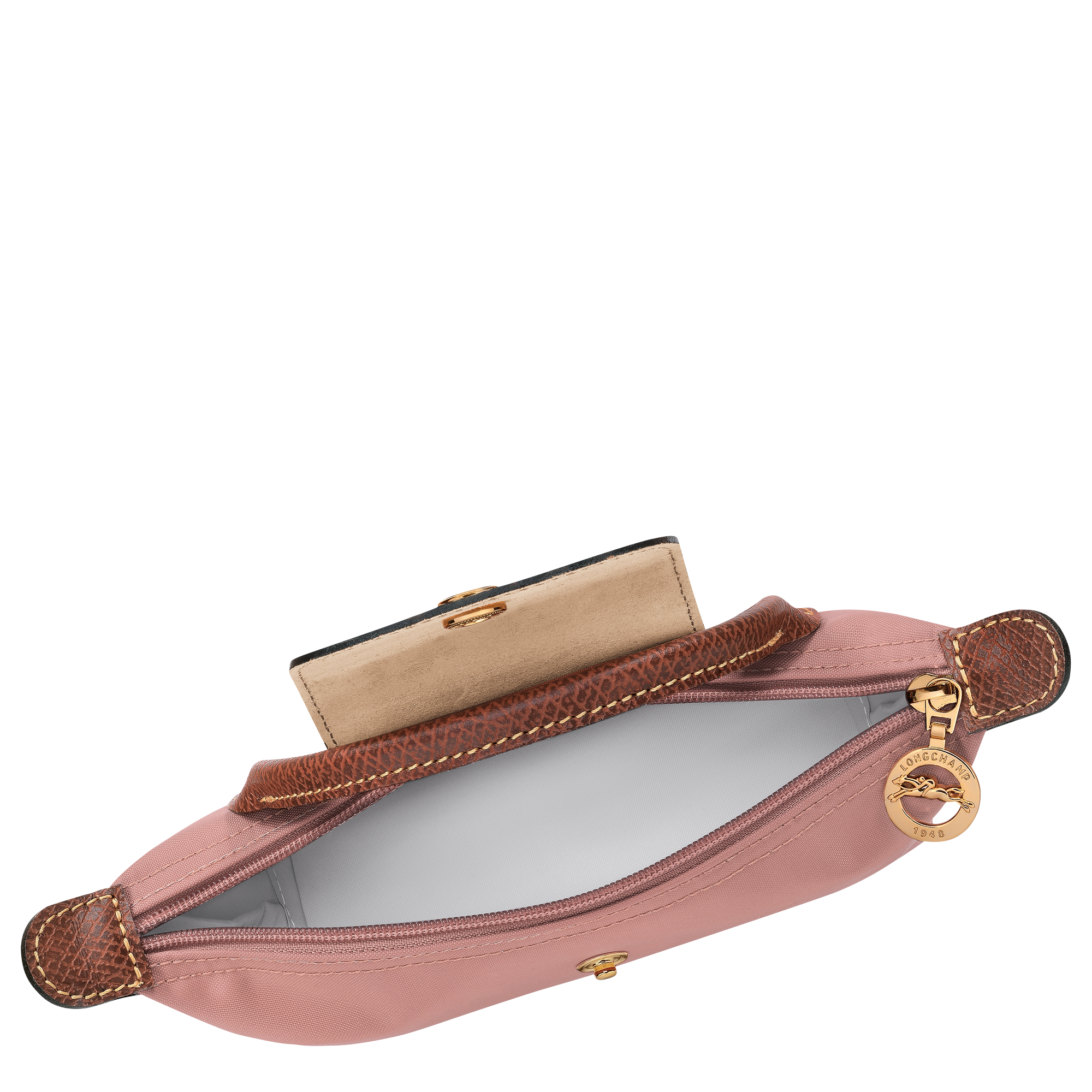 Longchamp Le Pliage Original Pouch with handle Pink Tea