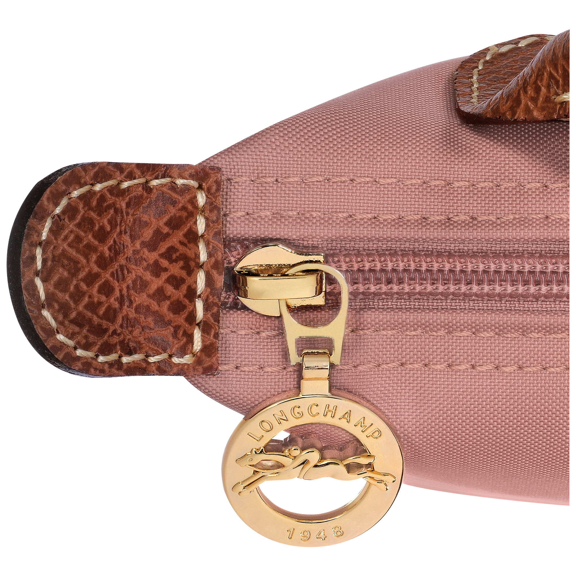 Longchamp Le Pliage Original Pouch with handle Pink Tea