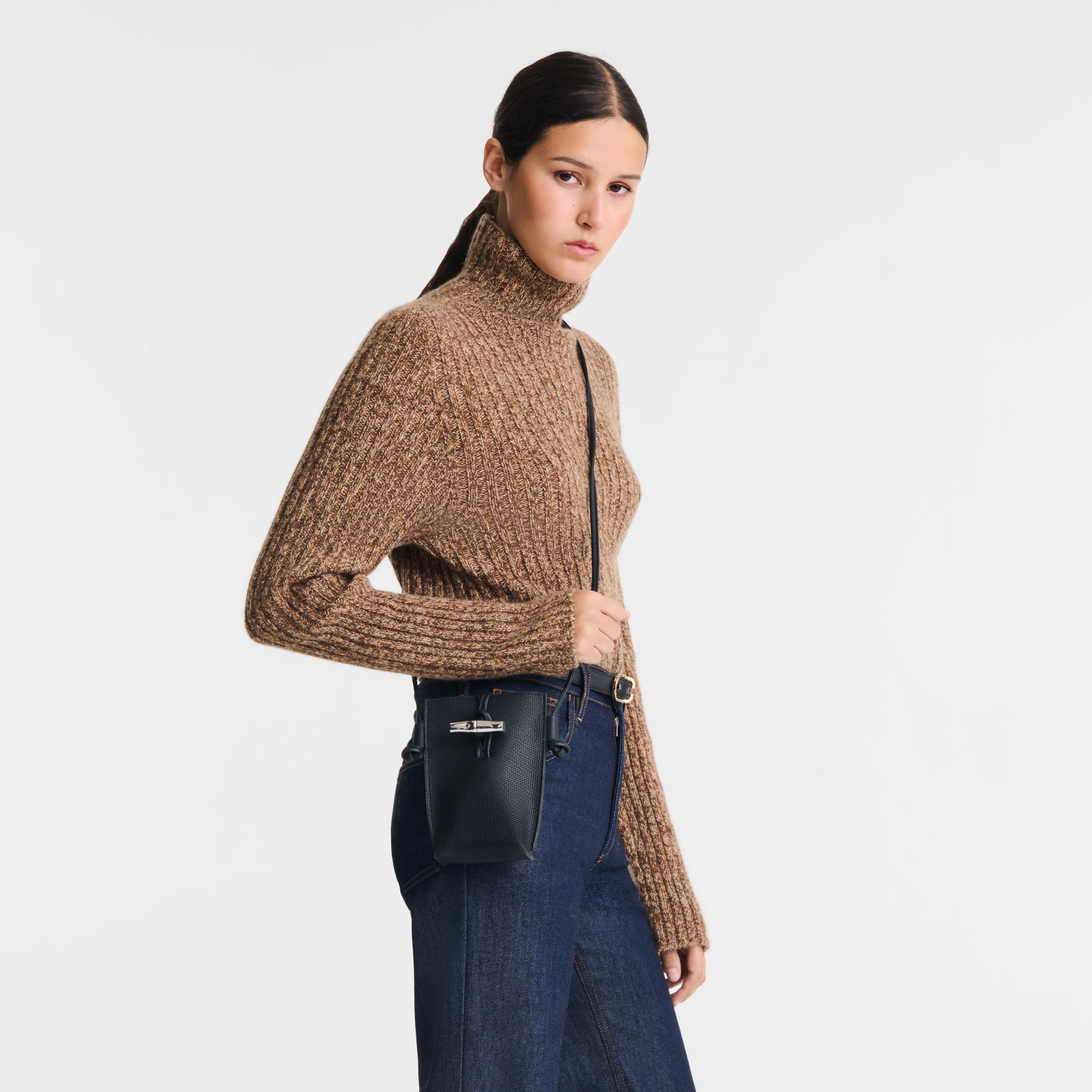 Longchamp Le Roseau Phone case Black