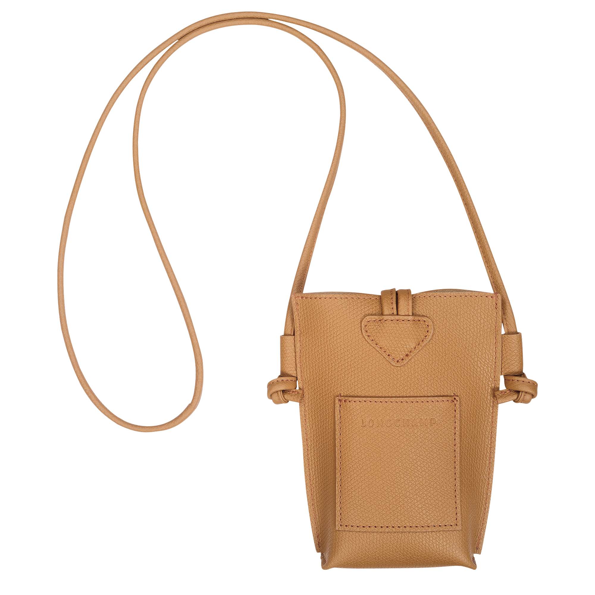 Longchamp Le Roseau Phone case Walnut