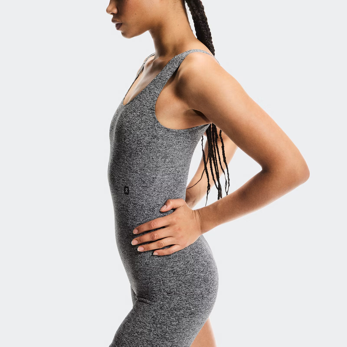 On Studio Knit Bodysuit Graphite Heather (Women'S)