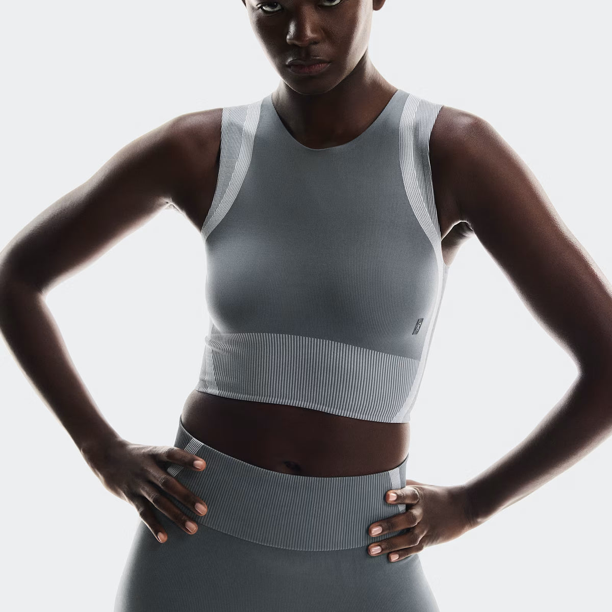 On Studio Knit Crop Rock | Glacier (Women'S)