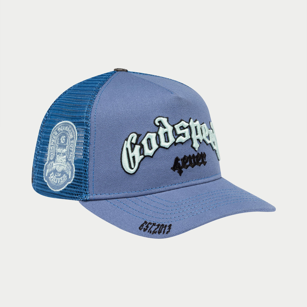 Godspeed Gs Forever Trucker Hat (Triple Blue)