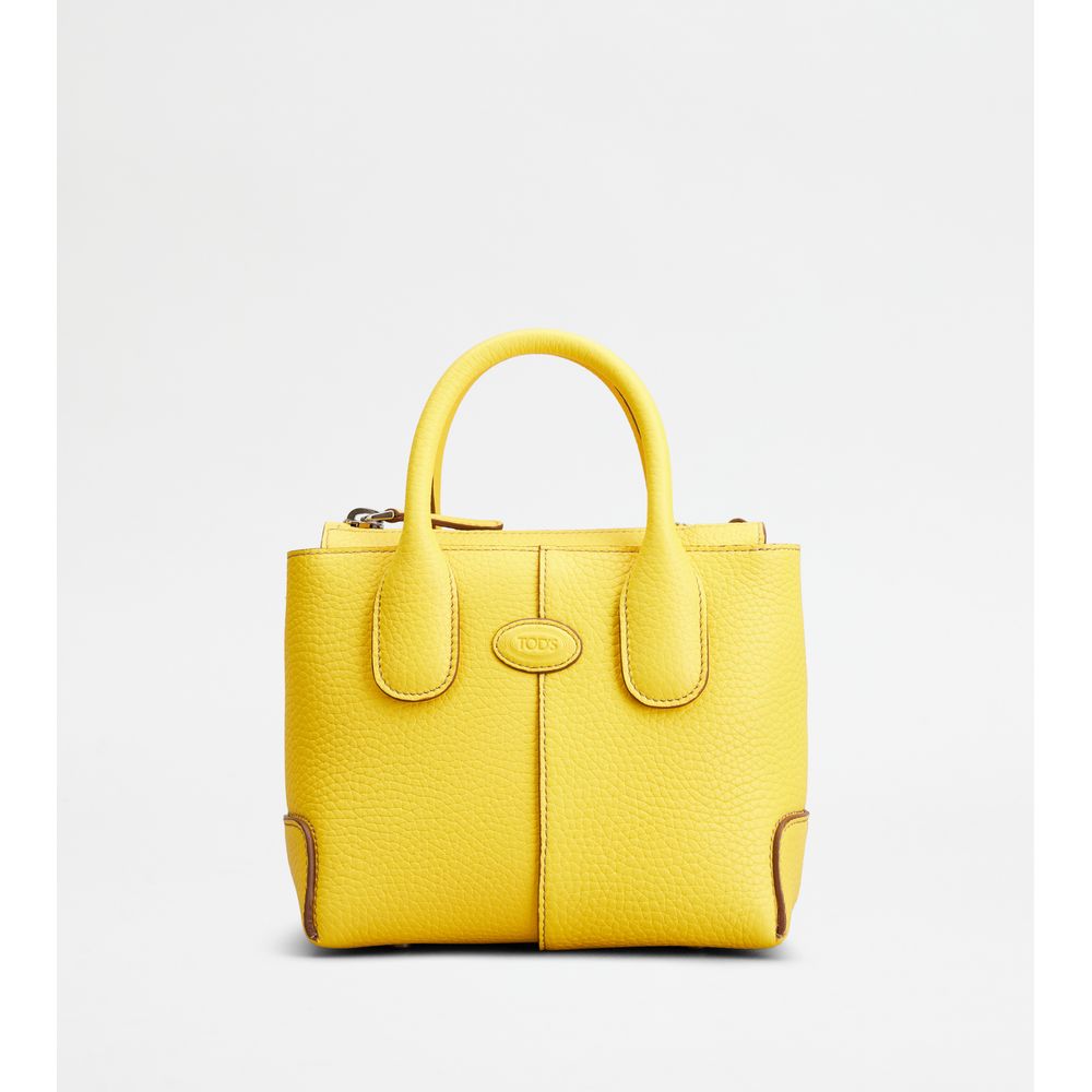 Tods Di Bag In Leather Mini Yellow