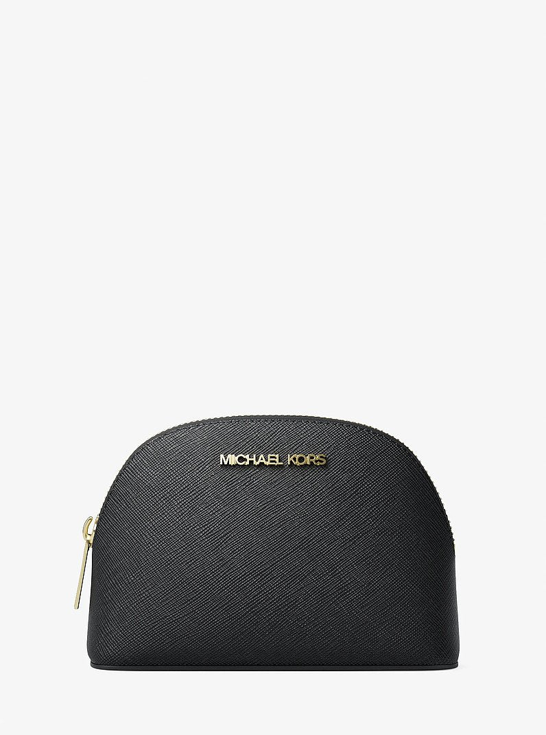 Jet Set Saffiano Leather Travel Kit Black Black