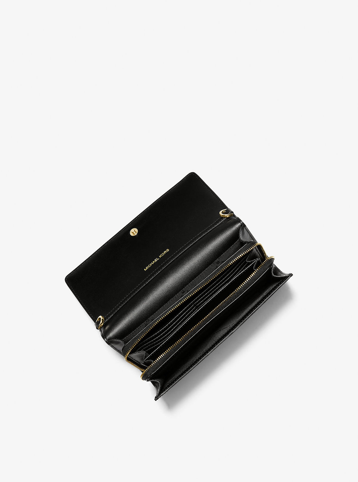 Jet Set Large Leather Crossbody Bag Black Black