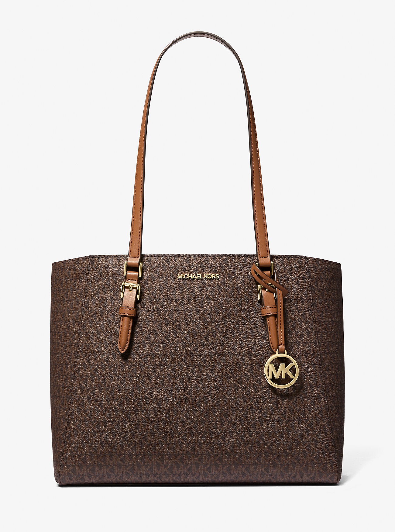 Charlotte Large 3-in-1 Signature Logo Tote Bag Brown Brown