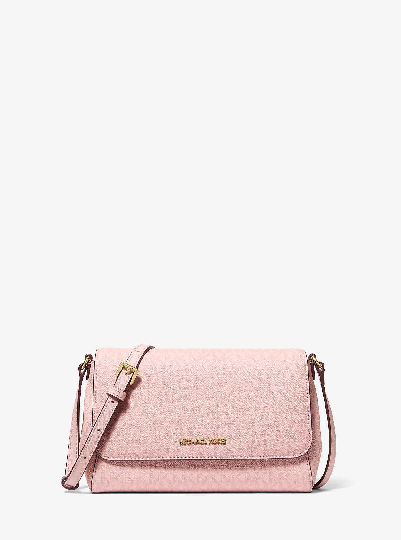 Medium Logo Convertible Crossbody Bag Powder Blush Powder Blush