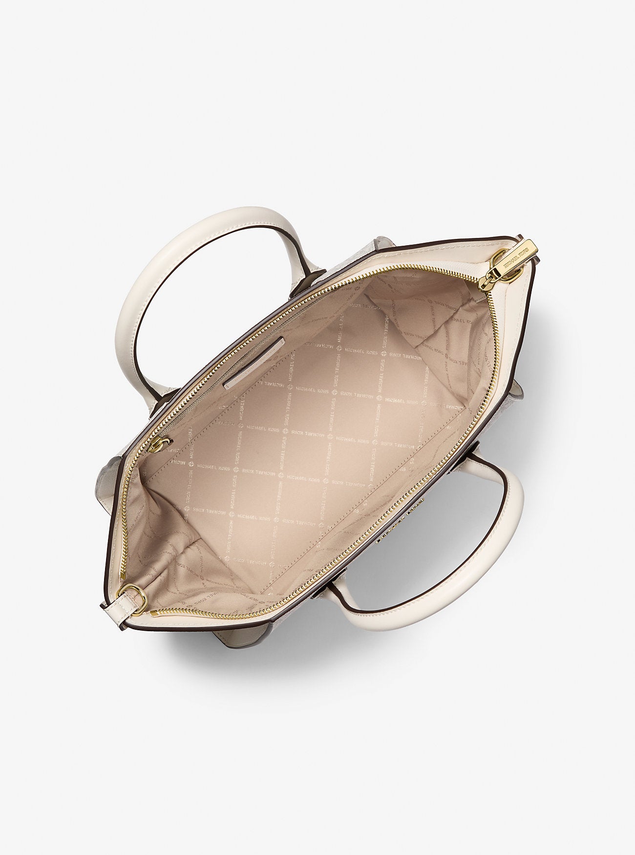 Avril Large Signature Logo Satchel Lt Crm Multi Lt Crm Multi