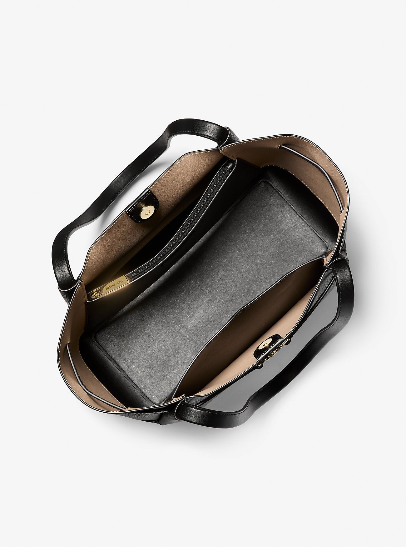 Reed Large Pebbled Leather Tote Bag Black Black