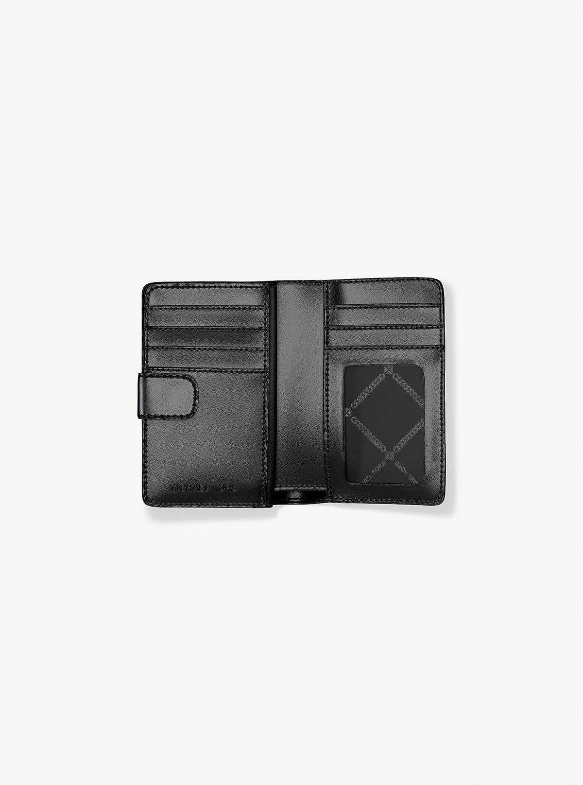 Jet Set Medium Two-Tone Logo Wallet Black Combo Black Combo