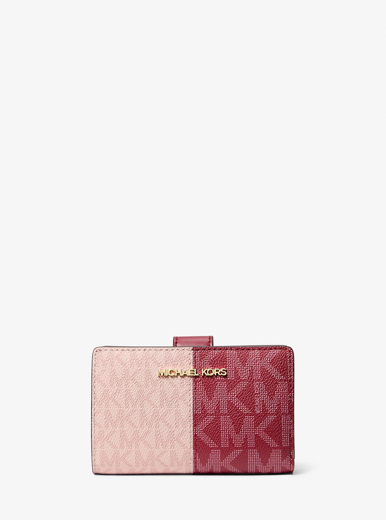 Jet Set Medium Two-Tone Logo Wallet Cherry Multi Cherry Multi