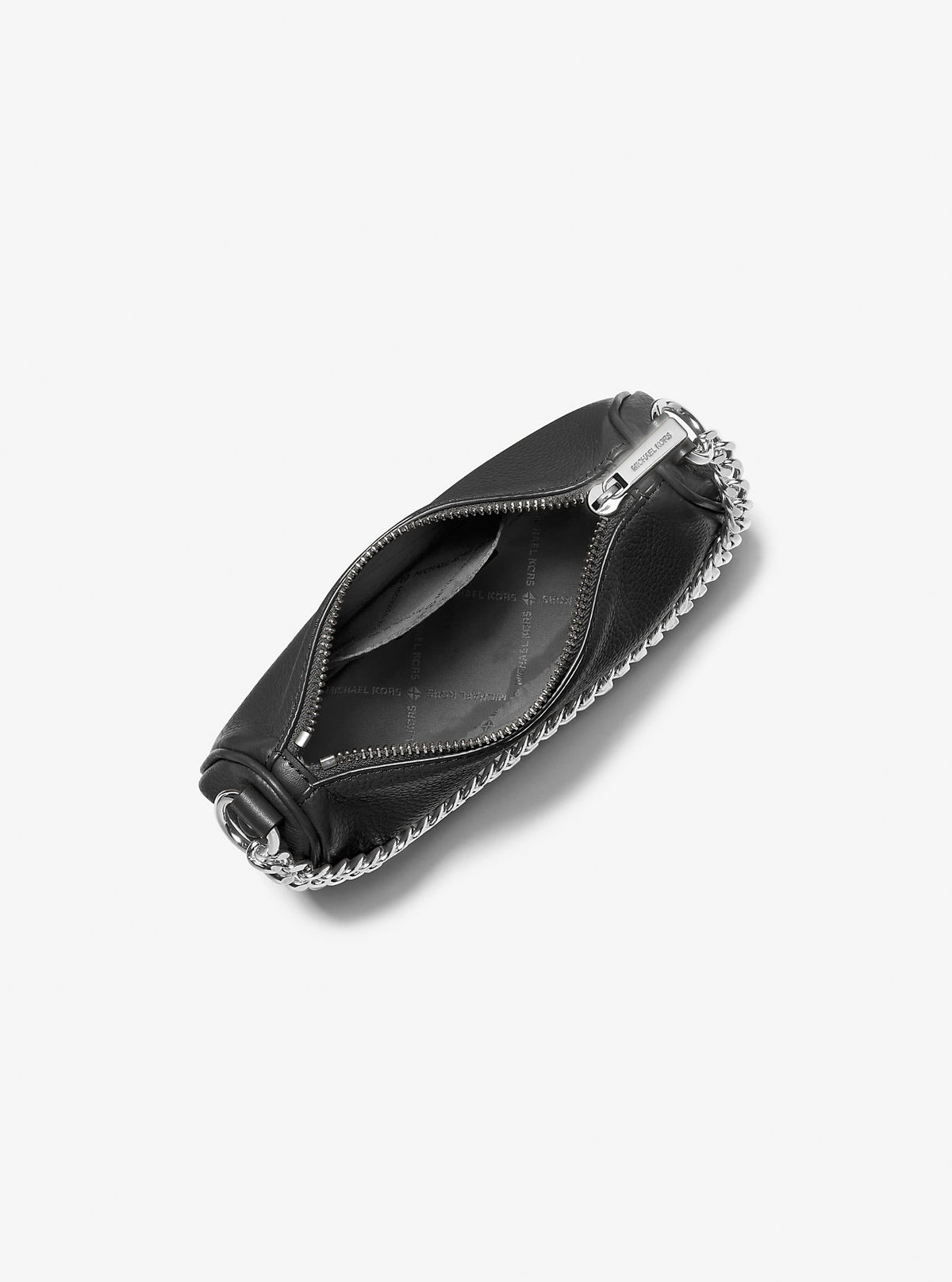 Carmela Small Pebbled Leather Crossbody Bag Black Black