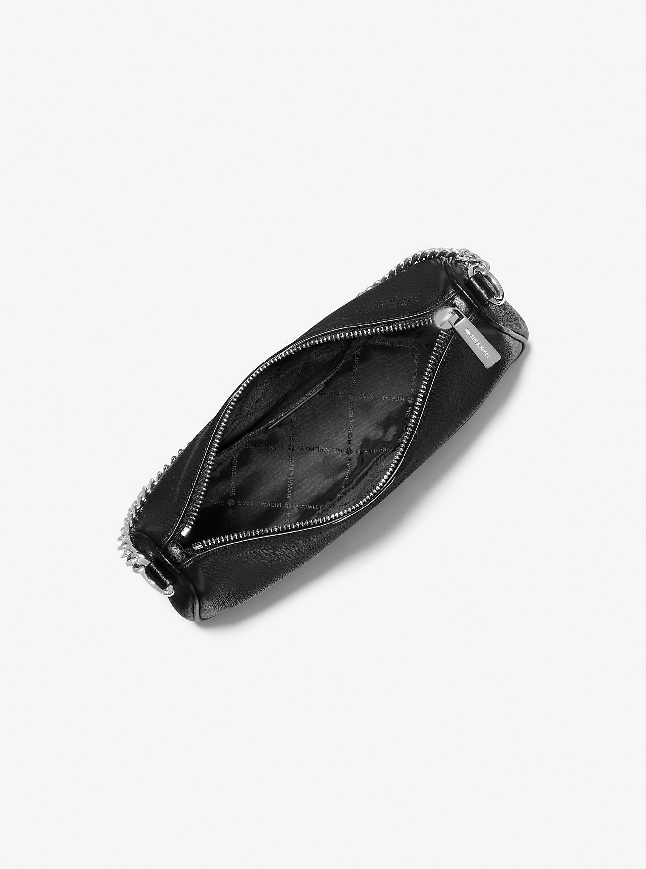 Carmela Medium Pebbled Leather Crossbody Bag Black Black