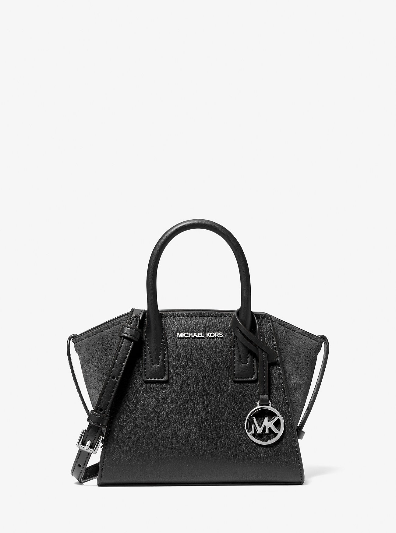 Michael Kors Avril Extra-Small Leather Satchel Black Black