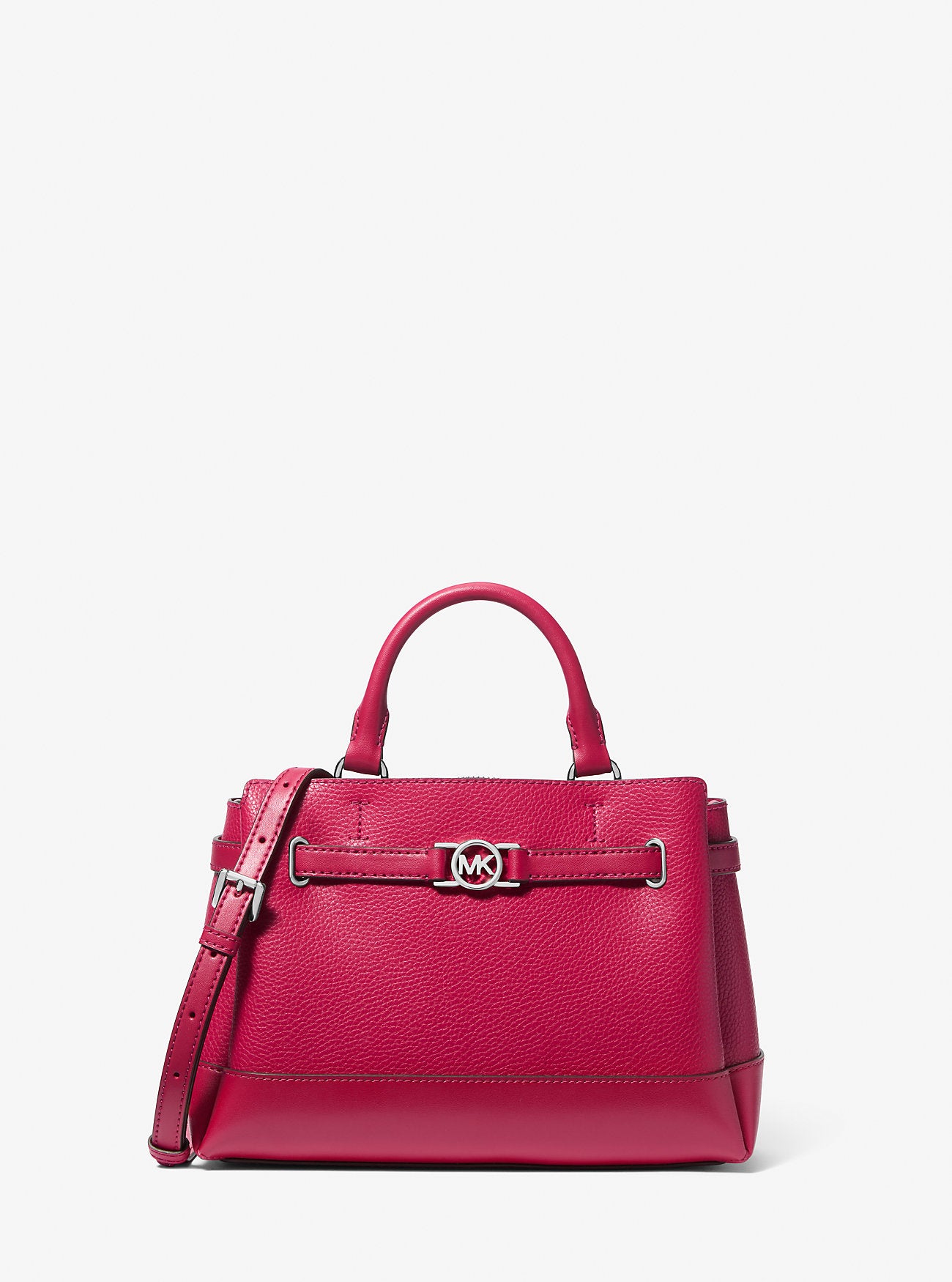 Reed Small Pebbled Leather Satchel Dk Raspberry Dk Raspberry