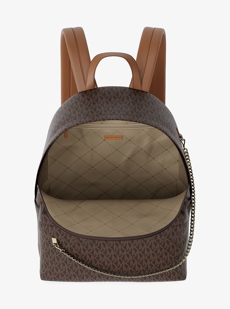 Slater Large Signature Logo Backpack Brown Brown