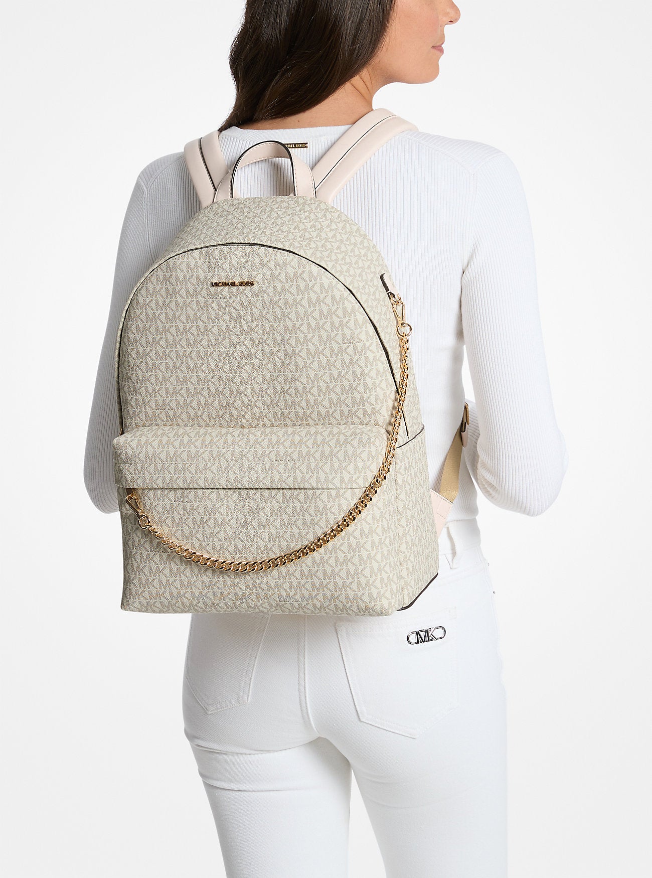 Slater Large Signature Logo Backpack Lt Crm Multi Lt Crm Multi