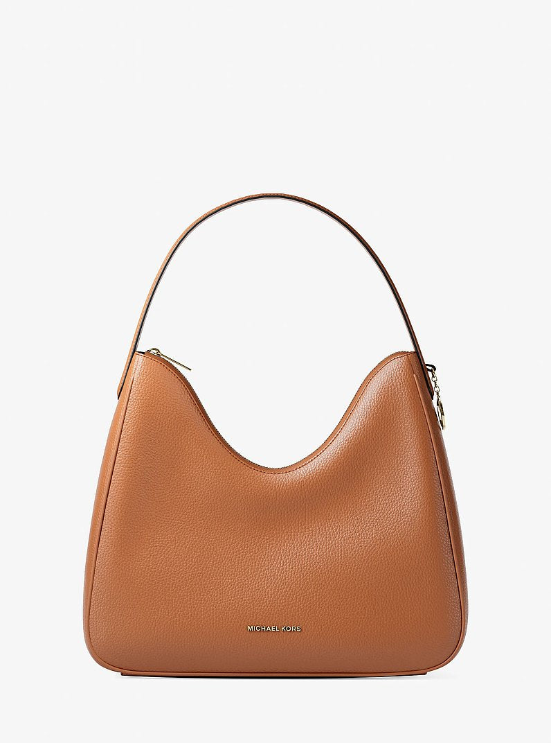 Nayla Medium Pebbled Leather Shoulder Bag Luggage Luggage