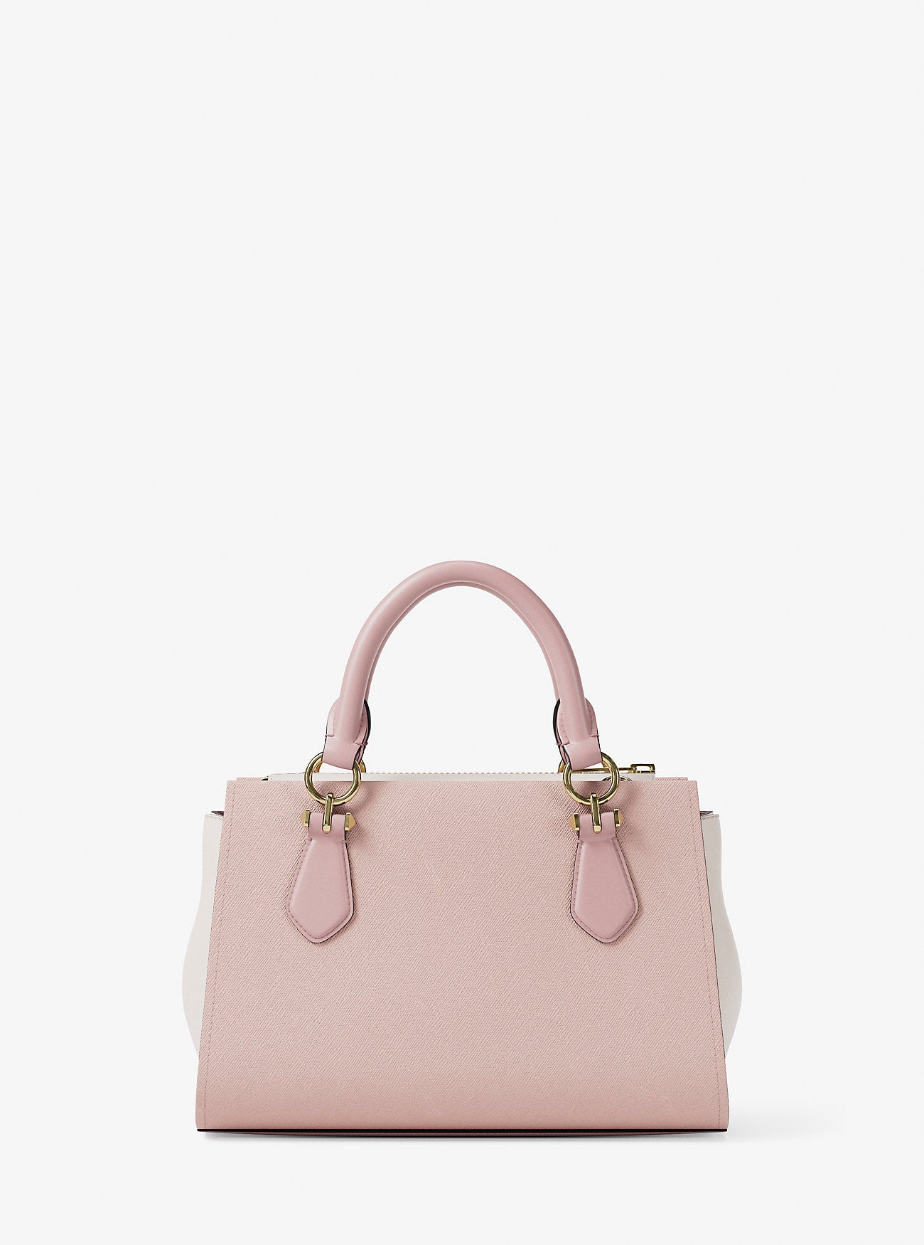 Marilyn Small Color-Block Saffiano Leather Messenger Bag Pwd Blsh Mlt Pwd Blsh Mlt