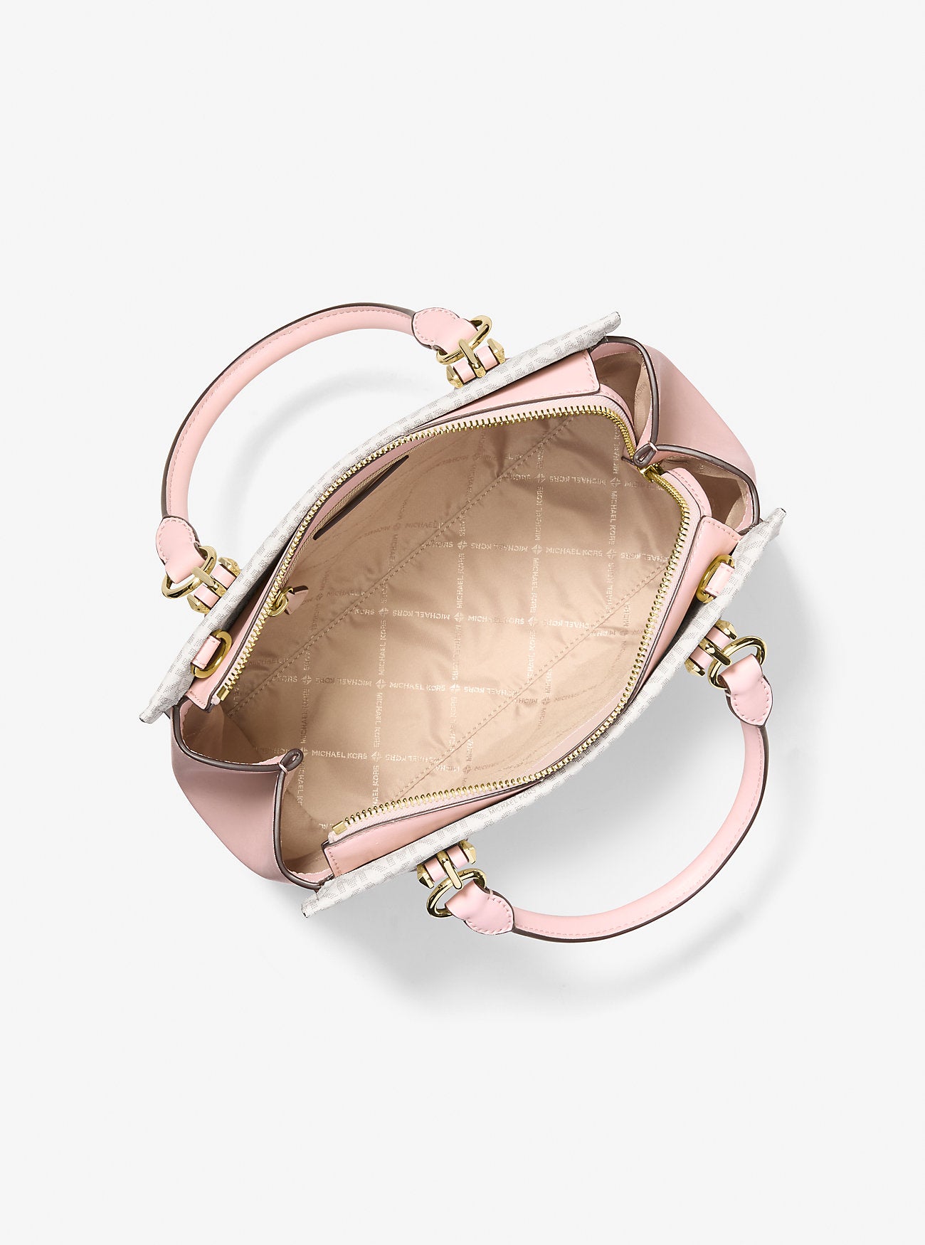 Marilyn Medium Signature Logo Convertible Satchel Pwd Blsh Mlt Pwd Blsh Mlt