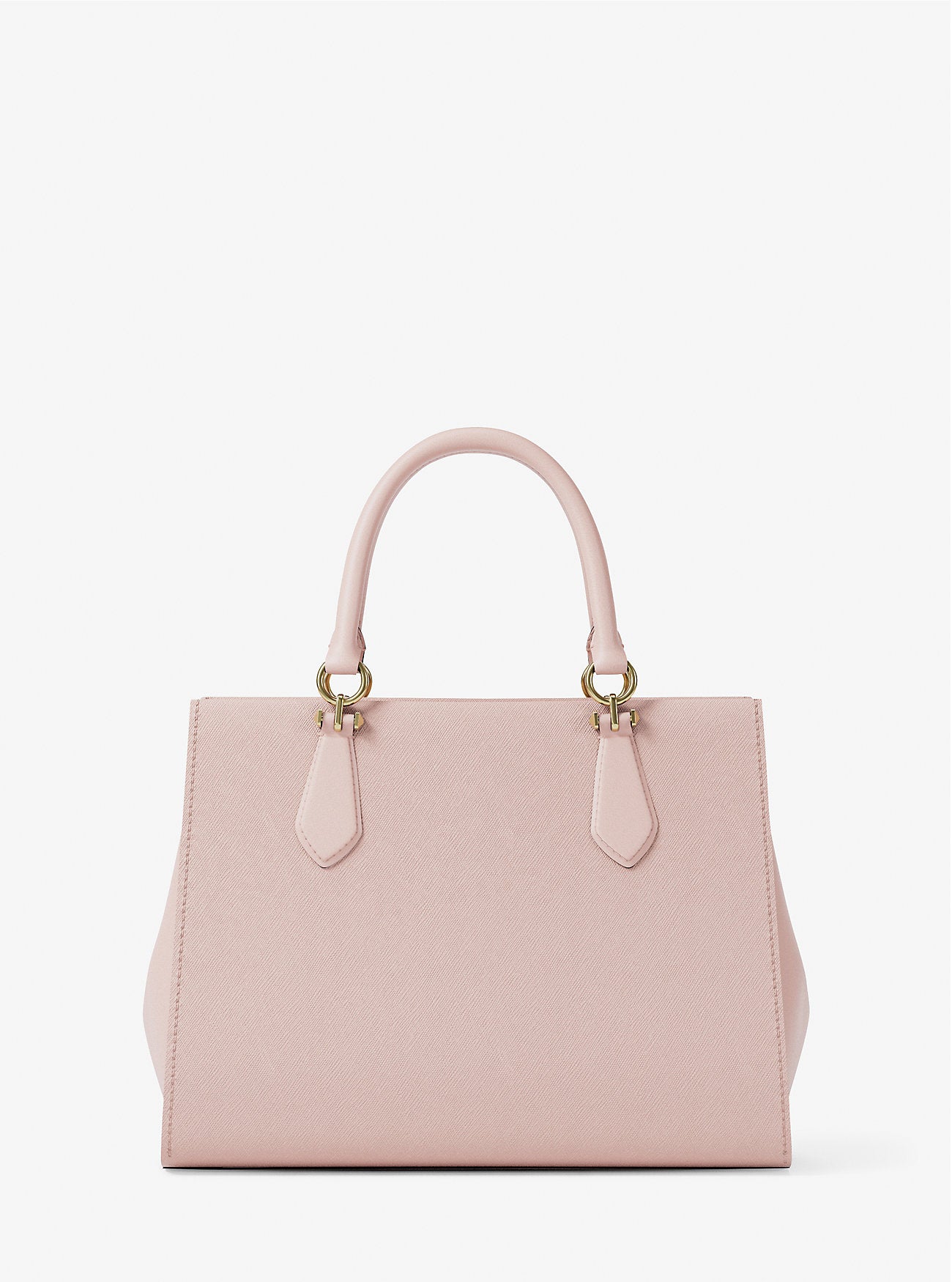 Marilyn Medium Saffiano Leather Satchel Powder Blush Powder Blush