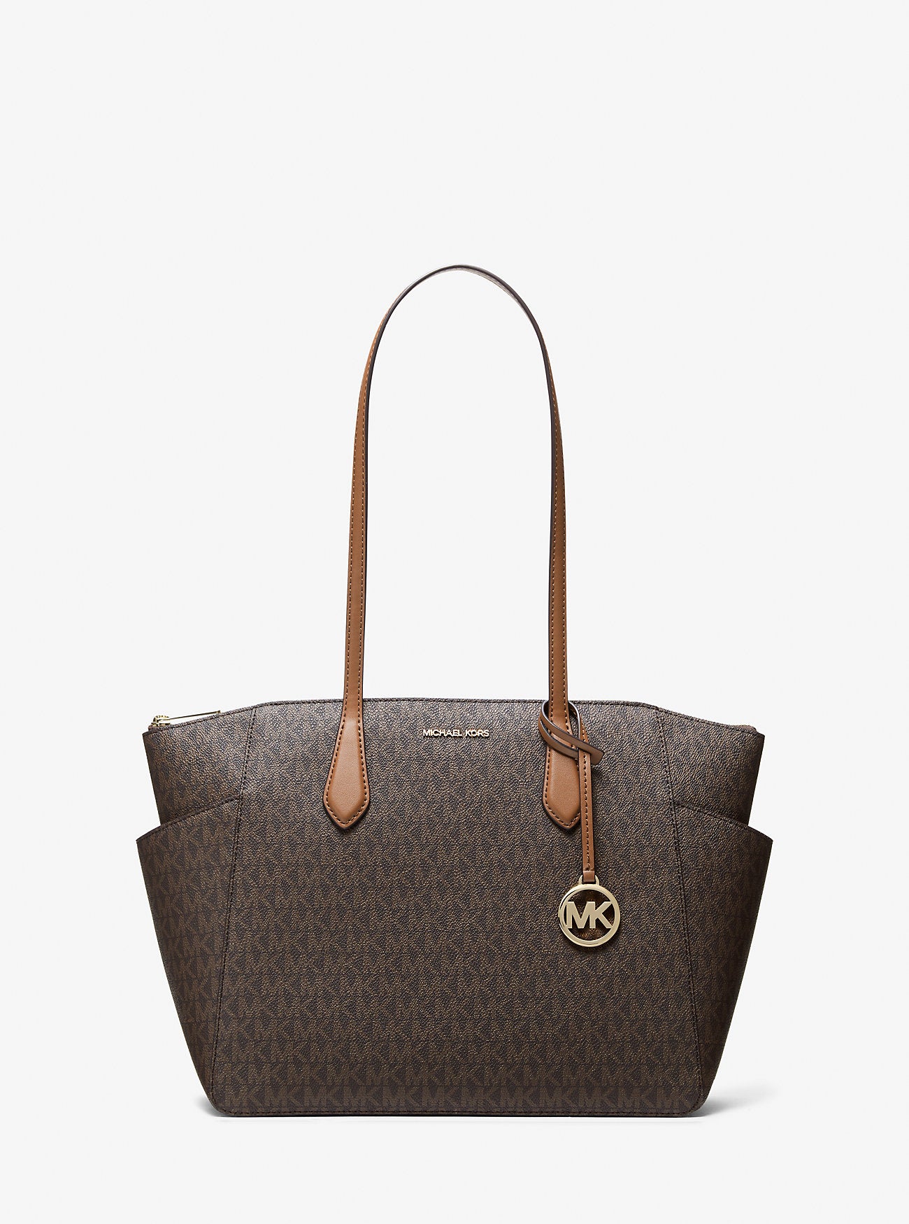 Marilyn Medium Signature Logo Tote Bag Brown Brown