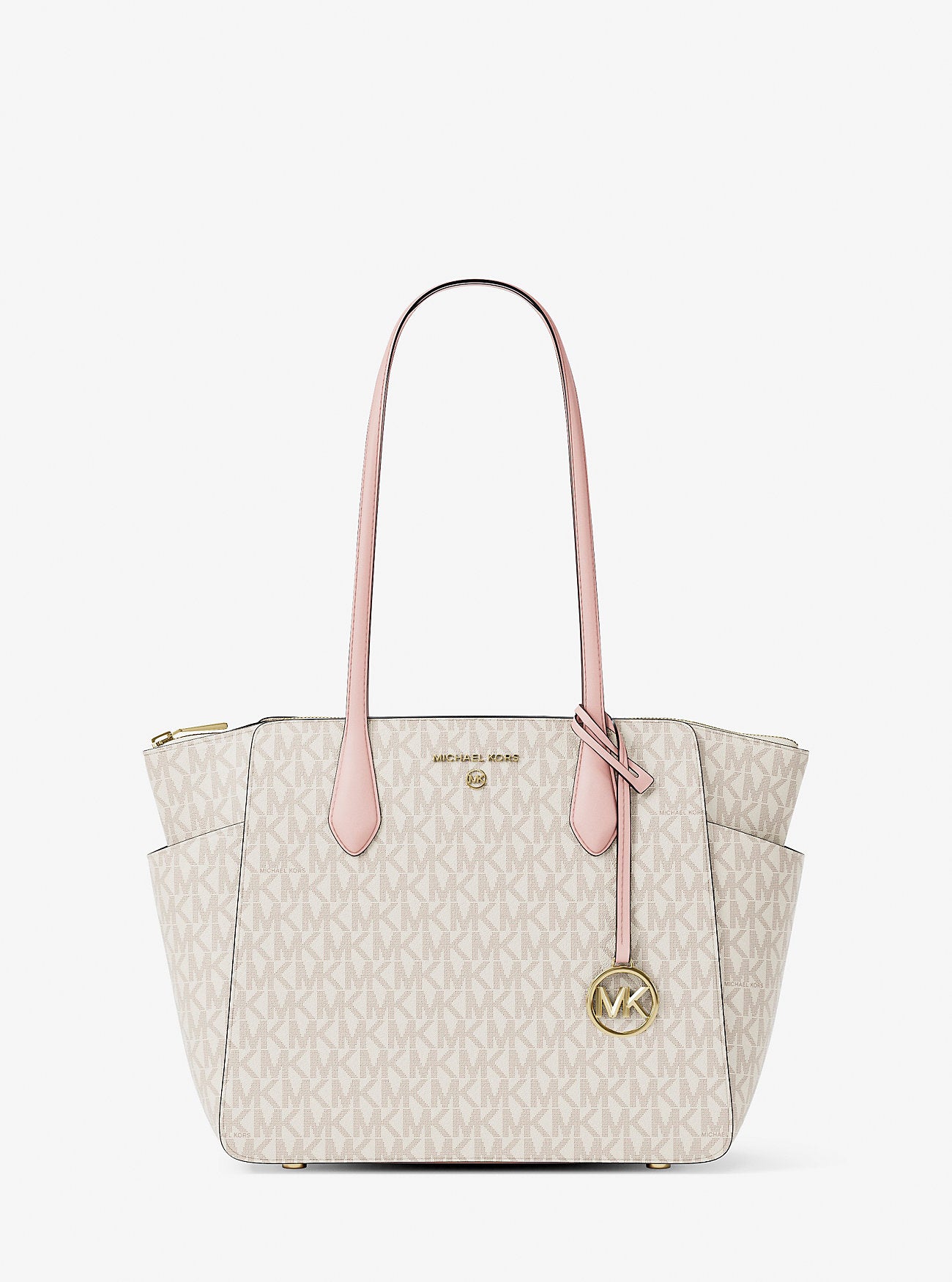 Marilyn Medium Signature Logo Tote Bag Pwd Blsh Mlt Pwd Blsh Mlt