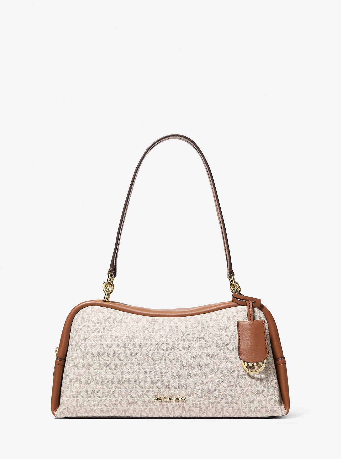 Cecily Medium Signature Logo Shoulder Bag Vanilla Vanilla
