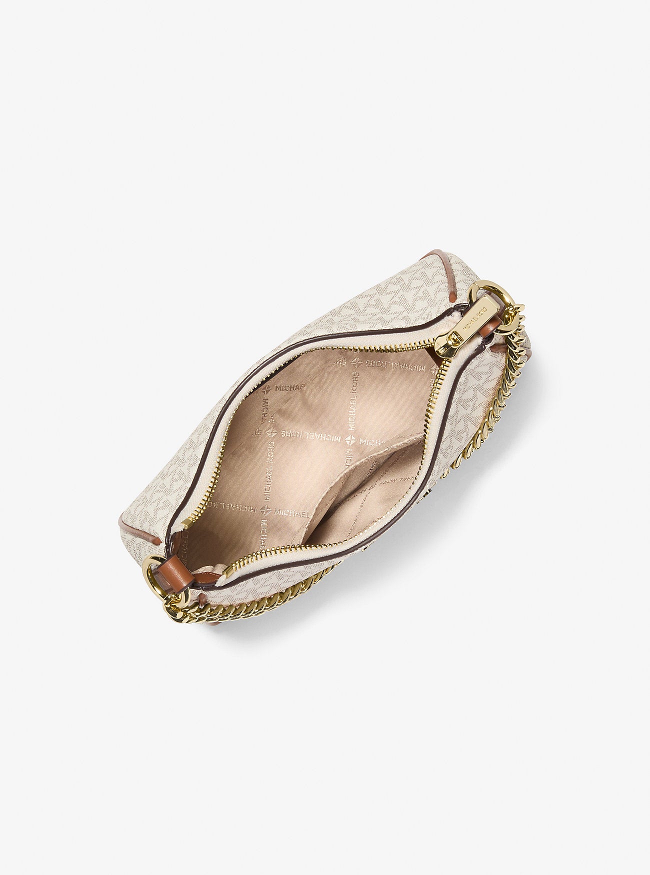 Jet Set Signature Logo Convertible Crossbody Bag Vanilla Vanilla