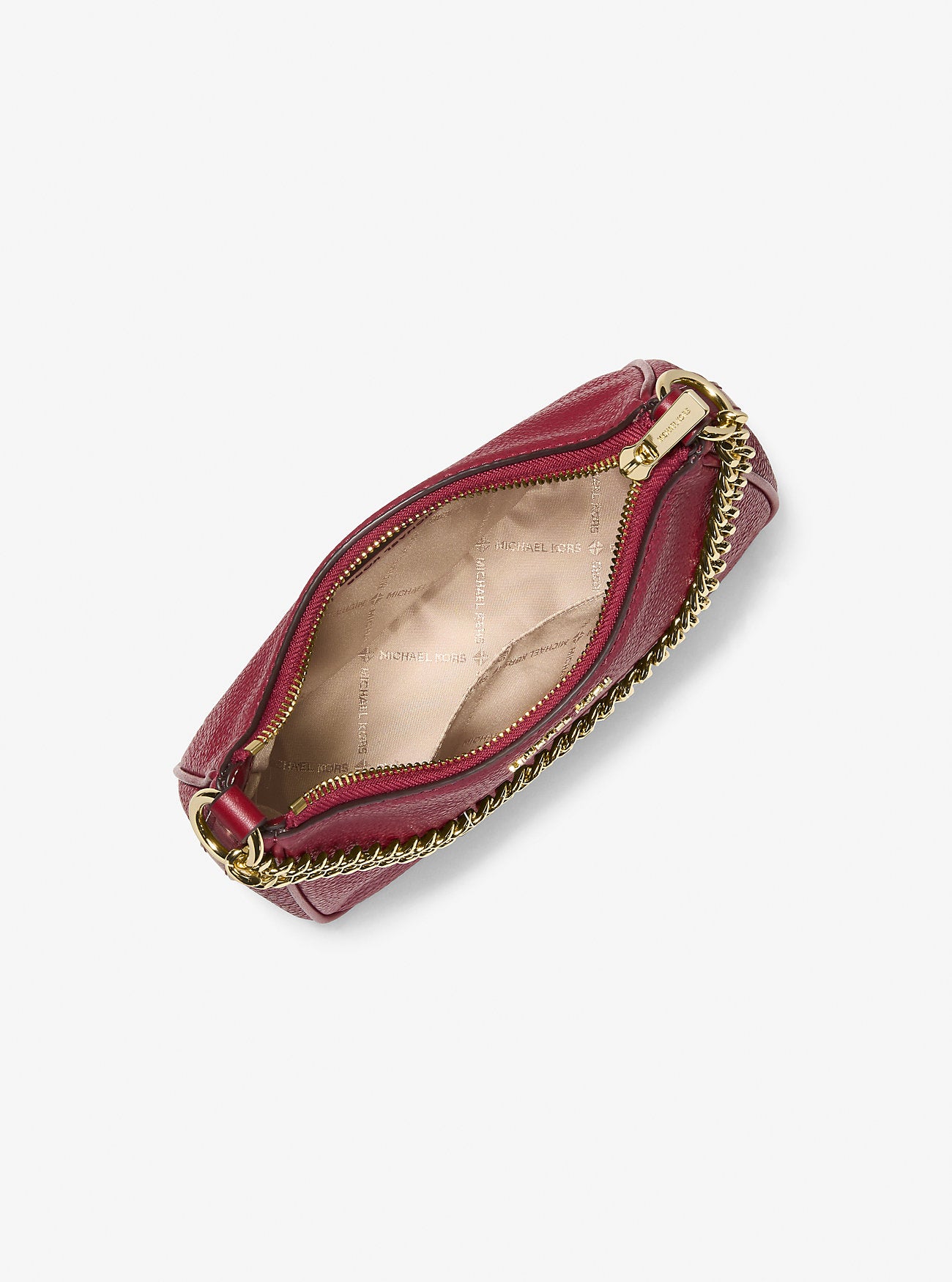 Jet Set Travel Pebbled Leather Convertible Crossbody Bag Cherry Cherry