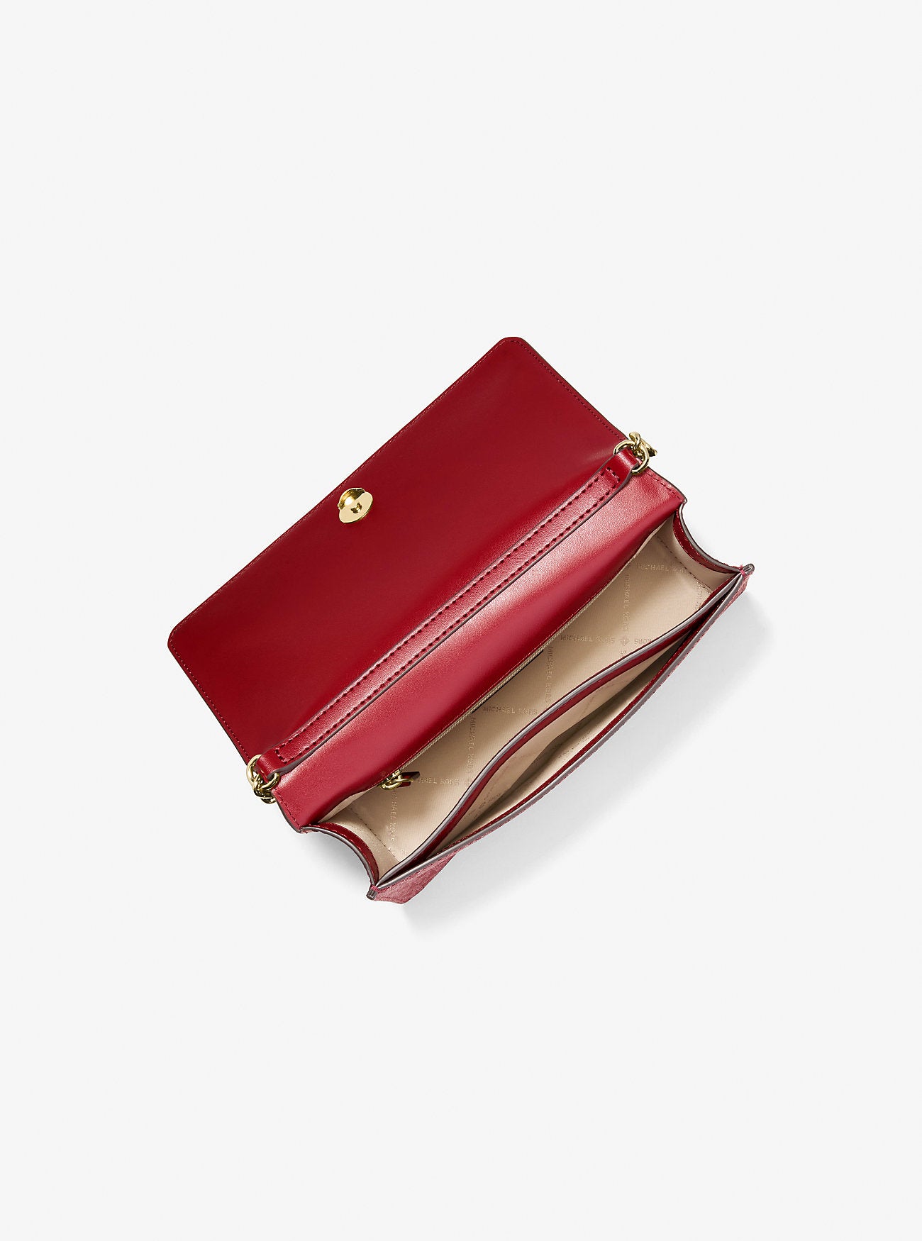 Jet Set Medium Signature Logo Crossbody Bag Cherry Cherry