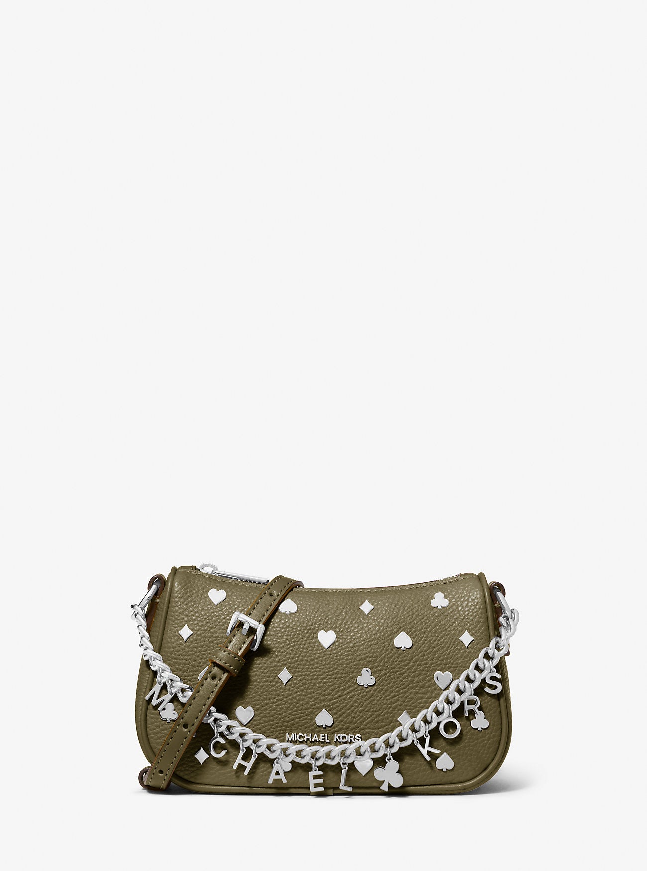 Carmela Small Embellished Convertible Crossbody Bag Olive Olive