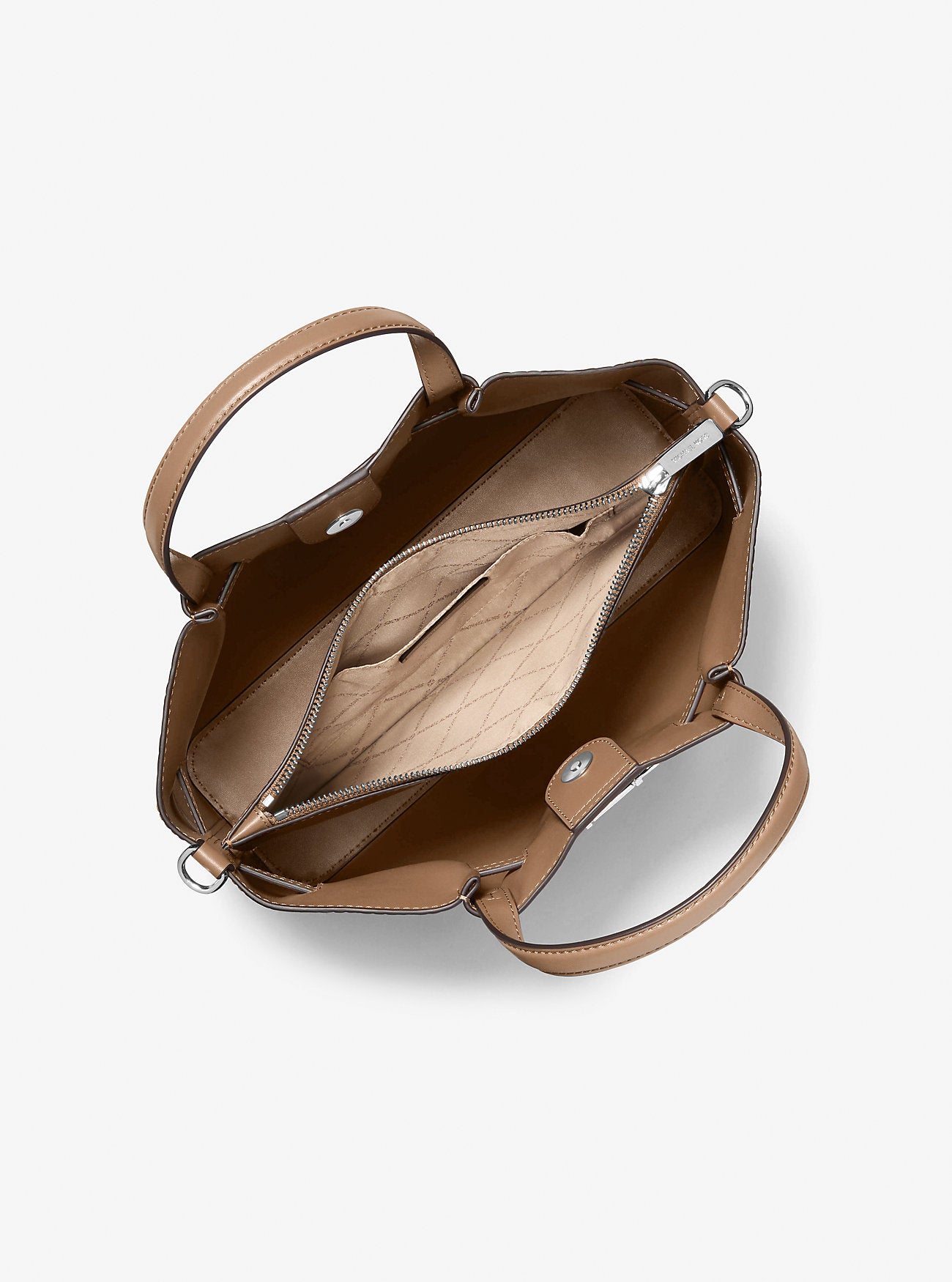 Carson Medium Crocodile Embossed Satchel Driftwood Driftwood