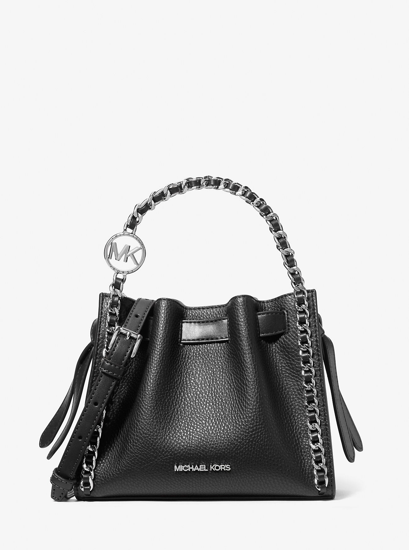 Mina Small Chain Convertible Crossbody Bag Black Black