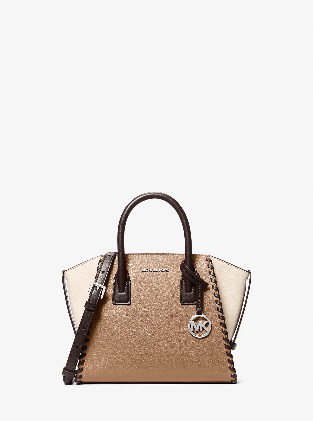 Avril Small Leather Satchel Driftwood Multi Driftwood Multi