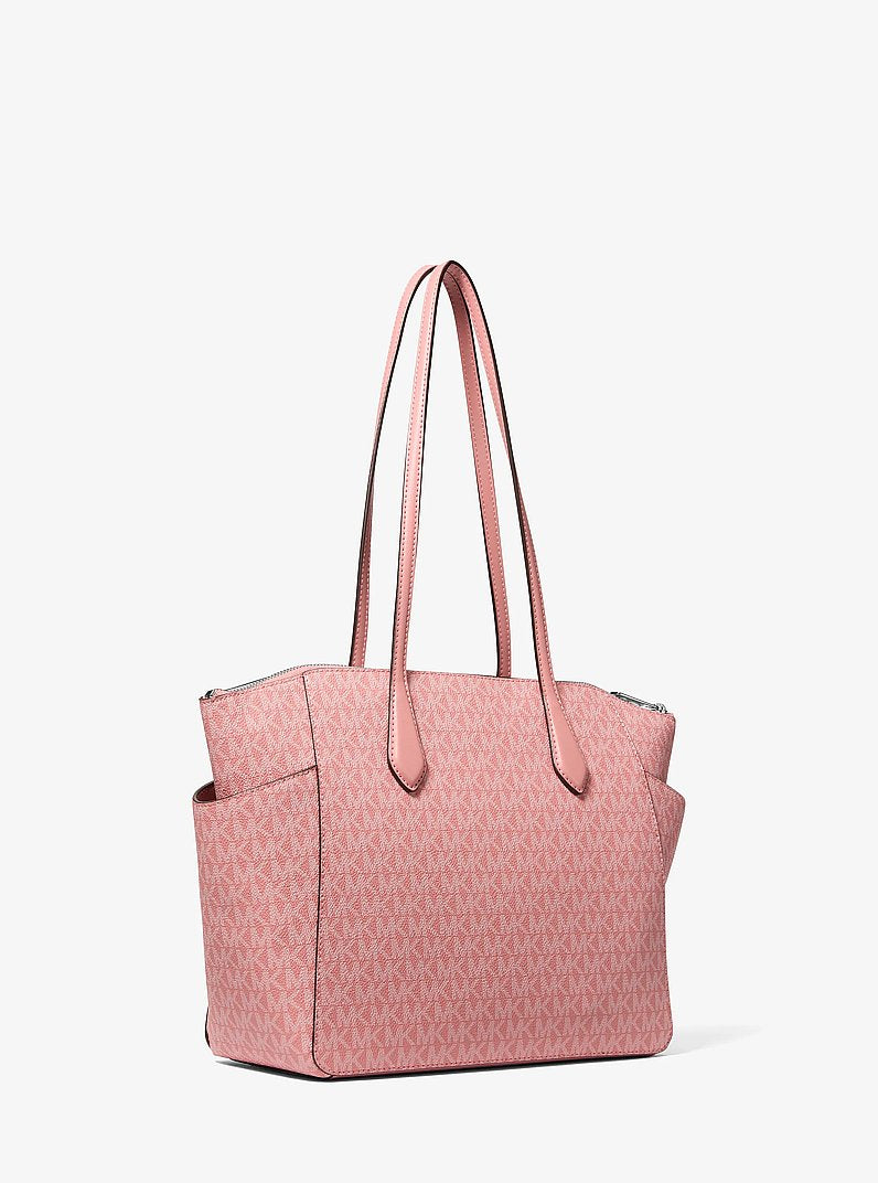 Marilyn Medium Signature Logo Tote Bag Sunset Rose Sunset Rose
