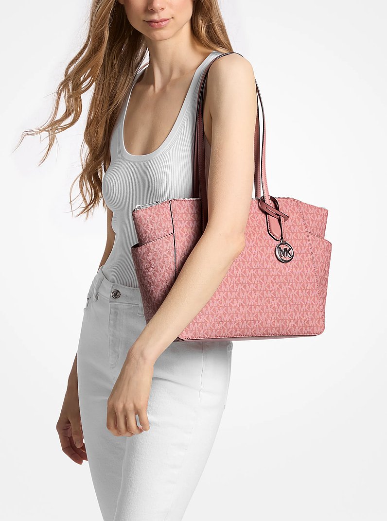 Marilyn Medium Signature Logo Tote Bag Sunset Rose Sunset Rose