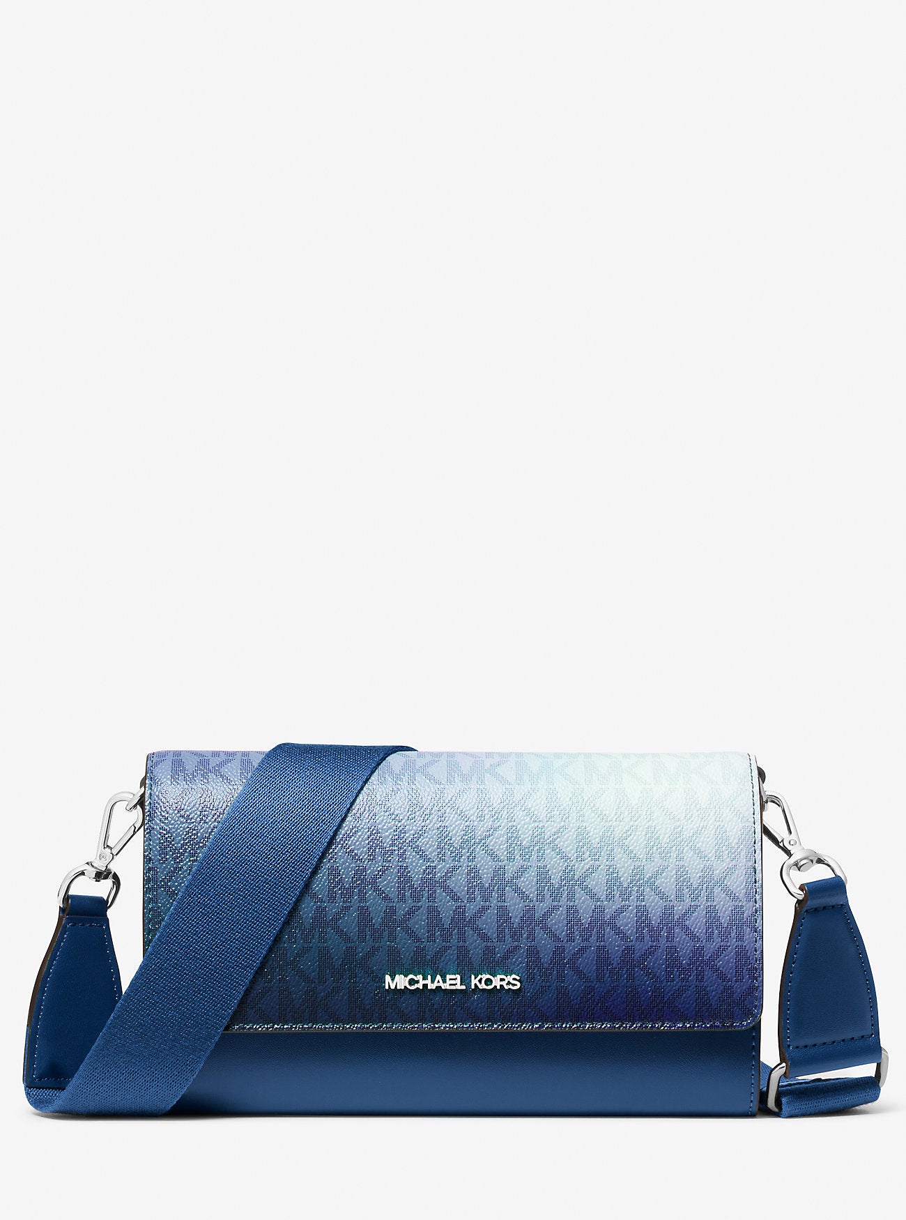 Jet Set Large Ombre Signature Logo Crossbody Bag Galaxy Blue Galaxy Blue