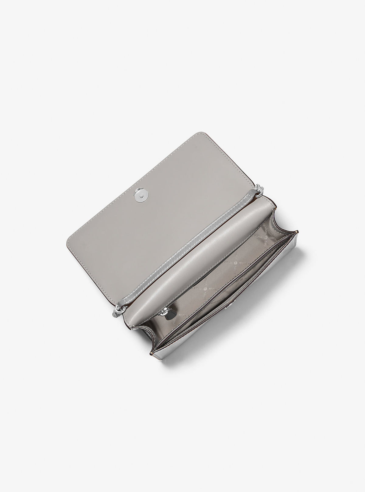 Jet Set Medium Metallic Crossbody Bag Silver Silver