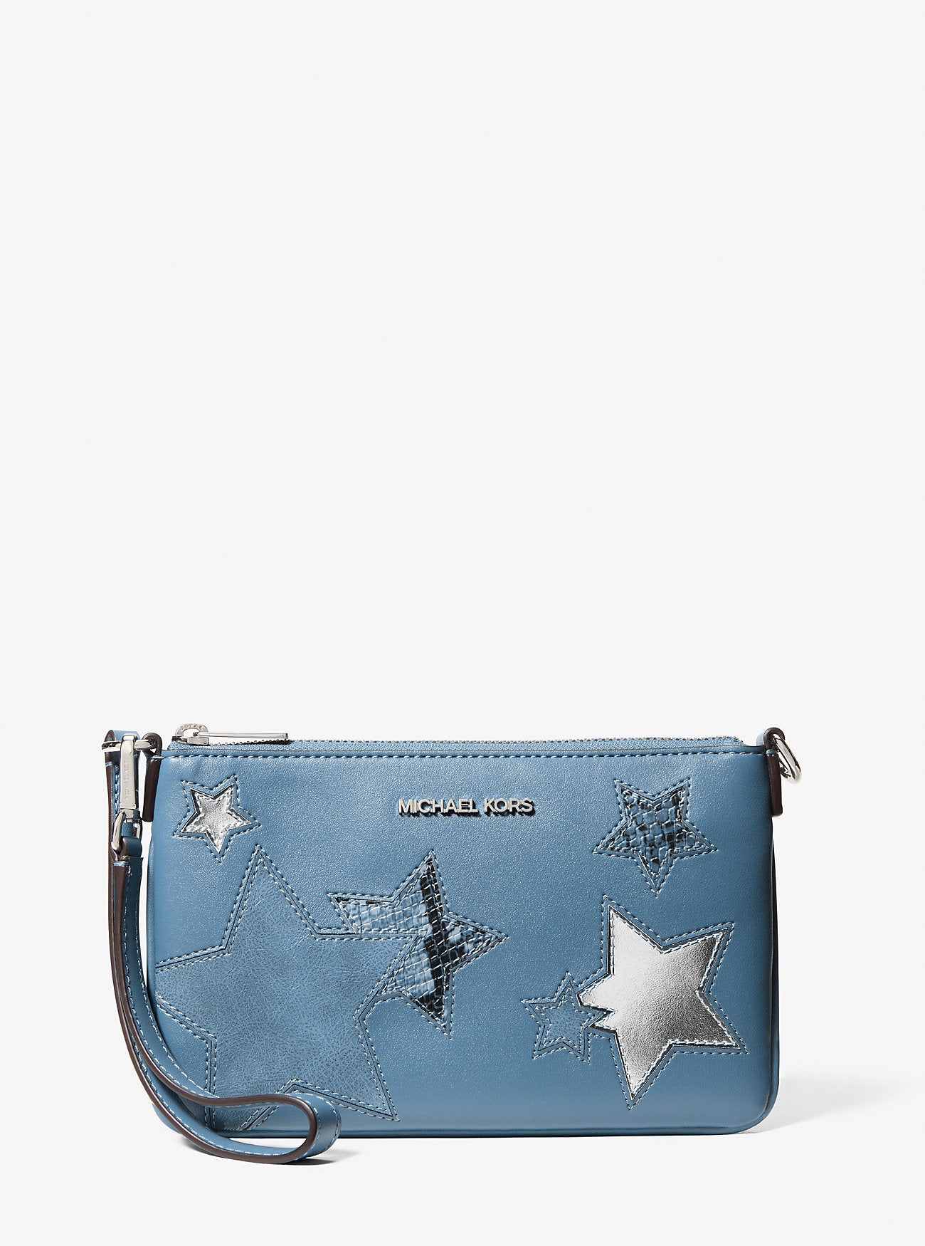 Jet Set Small Printed Wristlet Cornflower Cornflower