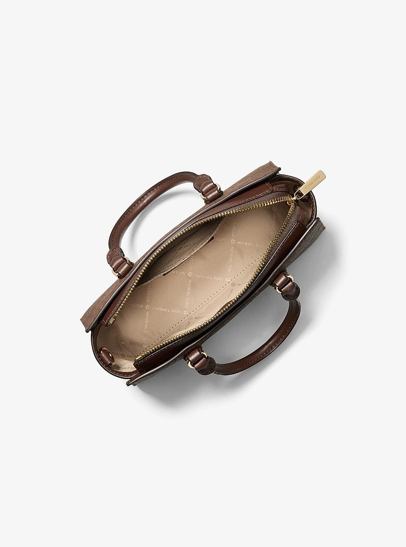 Arden Small Signature Logo Messenger Bag Nutmeg Nutmeg